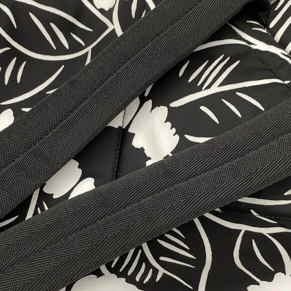 Auth PRADA - 2VZ095 Black White Tessuto Fiori (nylon) leather) Backpack - Picture 10 of 16